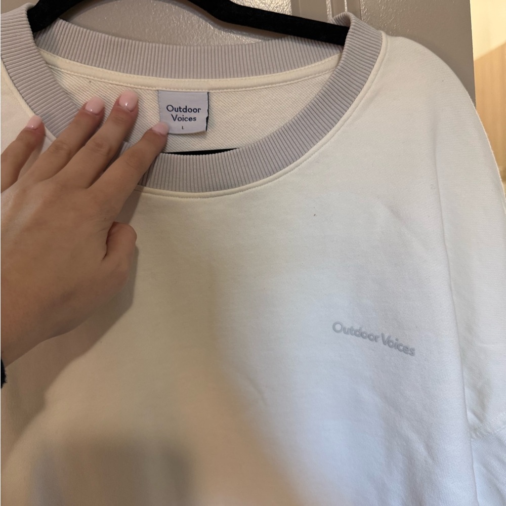 Outdoor Voices Cream Sweatshirt